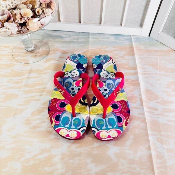 Coach Flip Flops Sandals - Picture 1 of 11
